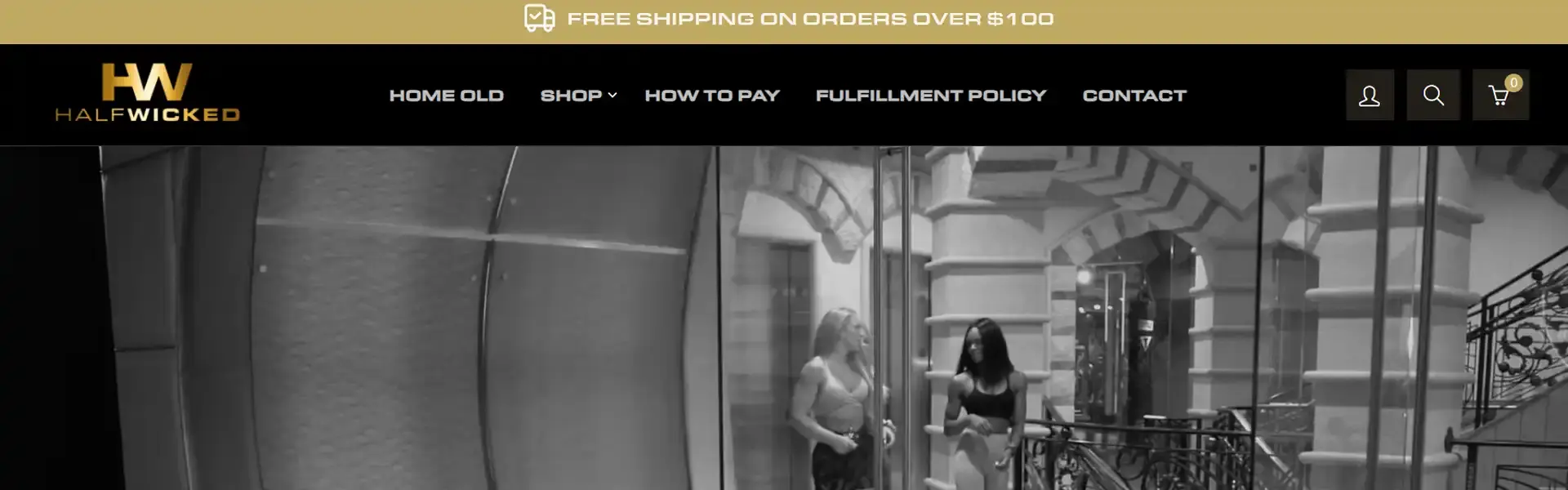 Half Wicked Labs storefront banner
