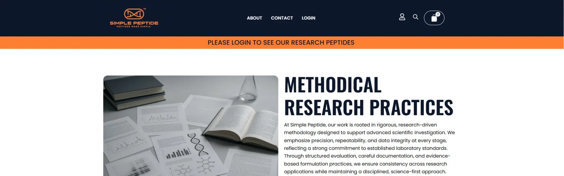 Simple Peptide storefront banner