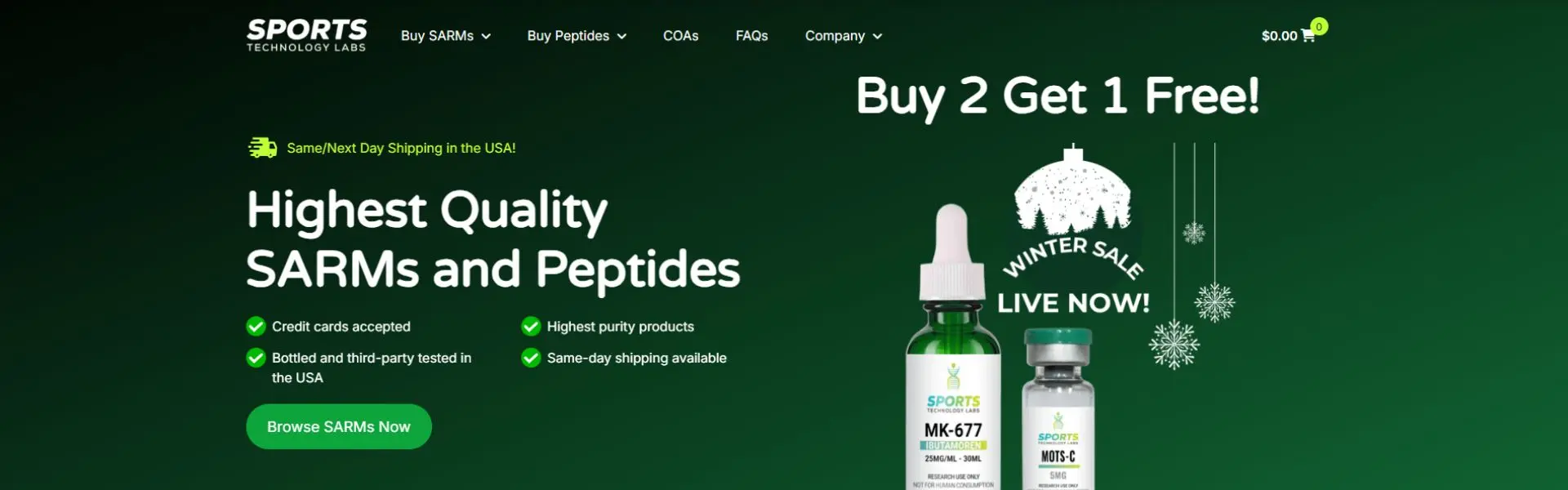 Sports Technology Labs storefront banner